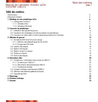 p5 dl dvdrw usb Manual - LaCie
