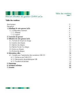 p5 usb cd-rw Manual - LaCie