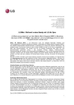 Text downloaden - LG Electronics