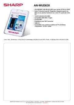 AN-WUD630-Options LCD - Sharp Electronics