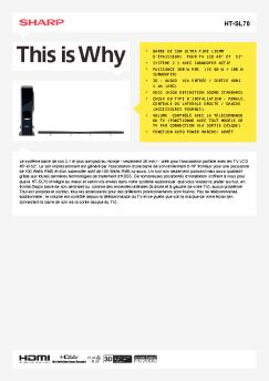 HT-SL70-Audio Home Cinéma - Sharp Electronics