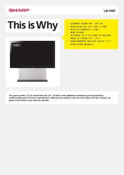 LB-1085-Moniteur LCD - Sharp Electronics