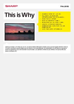 PN-L601B-Moniteur LCD - Sharp Electronics