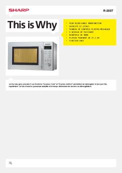 R-26ST-Four à micro-ondes grand public - Sharp Electronics