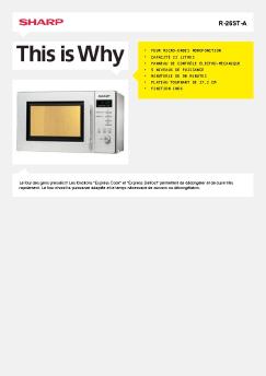 R-26ST-A-Four à micro-ondes grand public - Sharp Electronics