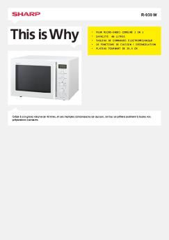 R-939 W-Four à micro-ondes grand public - Sharp Electronics