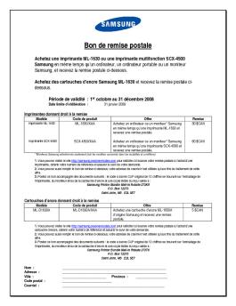 Bon de remise postale