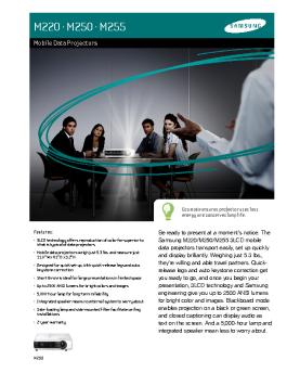 M220 • M250 • M255 - Samsung