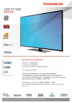 Fiche produit - Thomson