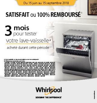 SATISFAIT ou100% REMBOURSÉ1 - Whirlpool