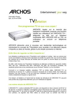 Vos programmes TV où que vous soyez !