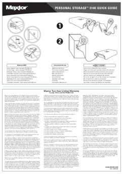 Maxtor Personal Storage 3100 Quick Guide,  European edition