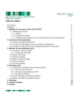 pslim combo cd-rw Manual - LaCie