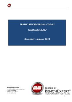 TRAFFIC BENCHMARKING STUDIES TOMTOM EUROPE December ...