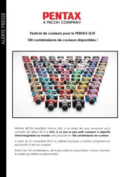 alerte presse - Pentax