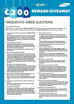 REWARD GIVEAWAY - Samsung