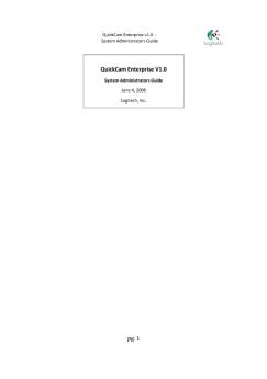QuickCam Enterprise v1.0 System Administrators ... - Logitech