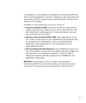 QuickTime Conferencing ISDN Kit - Support - Apple