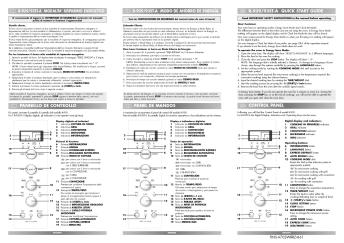 R-939/93ST-A Operation-Manual Quick-Start-Guide IT ES GB DE FR ...