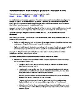 Prenez connaissance de ces remarques qui ... - VMware