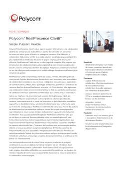 Polycom® RealPresence Clariti™
