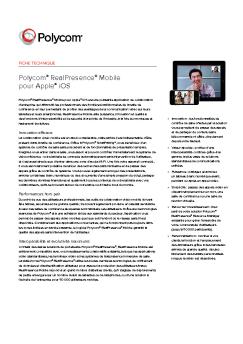 Polycom® RealPresence™ Mobile pour Apple® iOS