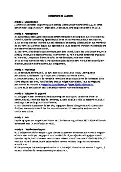 Organisation Stanley Black&Decker Belgium BVBA et Stanley ...