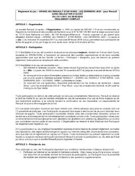 Jeu «Instant Gagnant - Renault