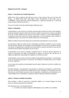 Règlement Jeu de l'été – Instagram Article 1 - Présentation de ... - Smeg