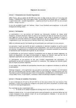 1 Règlement Jeu-concours Article 1 - Présentation de la ... - Smeg
