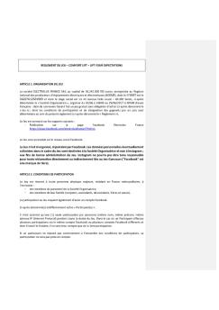 Le Jeu n'est ni organisé, ni parrainé par Facebook. Les ... - Electrolux