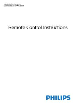 Remote Control Instructions 2020