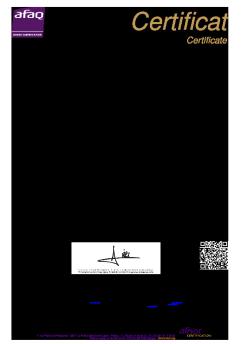 Rif Iso14001 Certificate