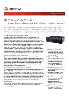 Polycom RMX 2000 Data Sheet