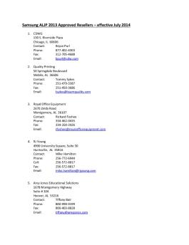 Contract Approved Reseller - Samsung