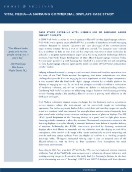 vital media—a samsung commercial displays case study