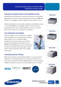 Introducing Samsung's recommended Healthcare printer ...