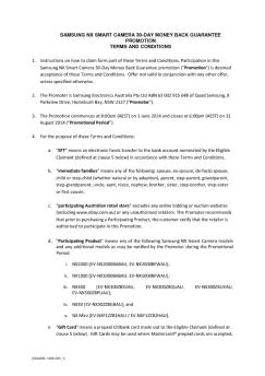 SAMSUNG NX SMART CAMERA 30-DAY MONEY BACK ...