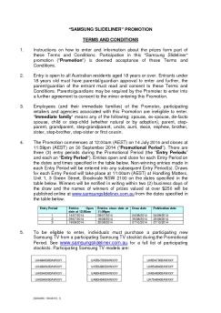 Terms and Conditions - Samsung