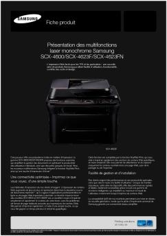 Présentation des multifonctions laser monochrome Samsung SCX ...