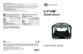 Seagate Lyve Mobile Mount Front Loader Quick Start Guide EN US 203651700C