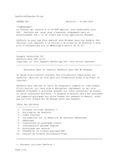 SeaToolsDOSguide.FR.txt README.TXT R?vision : 31-Dec ... - Seagate