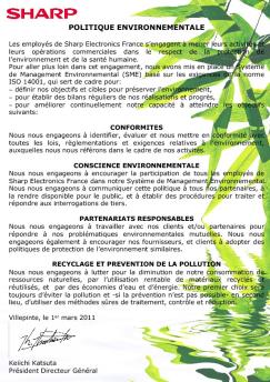politique environnementale 2011