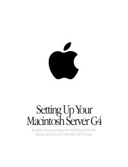 Setting Up Your Macintosh Server G4 - Support - Apple