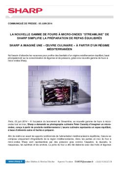 la nouvelle gamme de fours à micro-ondes “streamline” de sharp ...