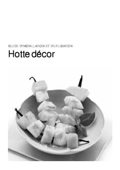 Hotte décor - Sauter