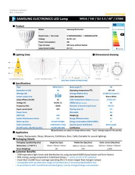 SAMSUNG ELECTRONICS LED Lamp