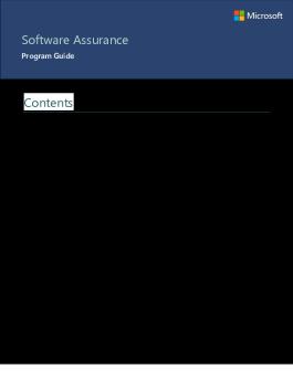 Software Assurance Program Guide