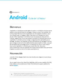 Guide de l'utilisateur - Seagate