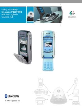 Connecting your Sony Ericsson P800/P900 - Logitech